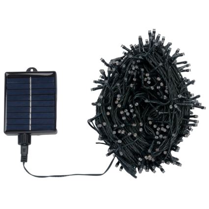 Aigostar - Catena luminosa solare a LED 500xLED/8 funzioni 52m IP65 bianco freddo 1200 mAh