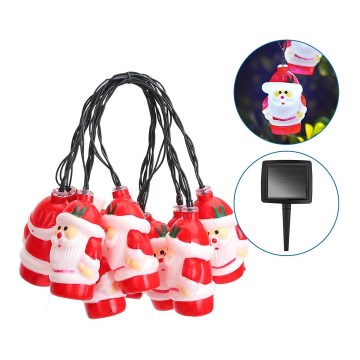 Aigostar - Catena luminosa solare LED 10xLED/3,8 m IP44 bianco freddo 400 mAh