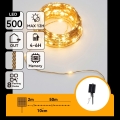Aigostar - Catena luminosa solare LED natalizia 500 LED/8 funzioni 52 m IP65 bianco caldo 1200 mAh