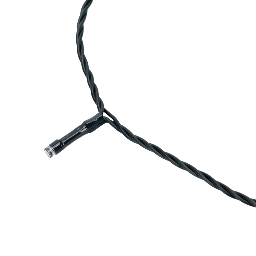 Aigostar - Catena luminosa solare a LED per Natale, 200 LED, 8 funzioni, 22 m, IP65, bianco freddo, 800 mAh