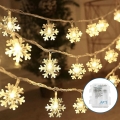 Aigostar - Catena natalizia LED 20xLED/3xAA 3,3m fiocchi di neve
