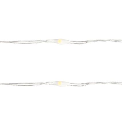 Aigostar - Catena natalizia LED 50xLED/3xAA 5,3m bianco caldo