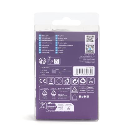 Aigostar - Catena natalizia LED 50xLED/3xAA 5,3m bianco freddo