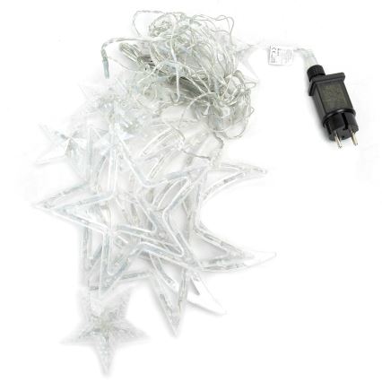 Aigostar - Catena LED per esterni 120xLED/6W/230V/8 funzioni 3x0,6m IP44 bianco freddo + telecomando