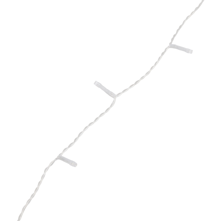 Aigostar - Catena luminosa natalizia LED da esterno 300 LED/8 funzioni 3x1m IP44 bianco freddo + telecomando