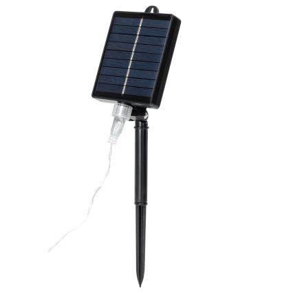 Aigostar - Catena natalizia solare a LED 384xLED/13m IP65 bianco caldo