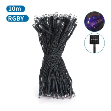 Aigostar - Catena solare a LED 100xLED/8 funzioni 12m IP65 multicolore