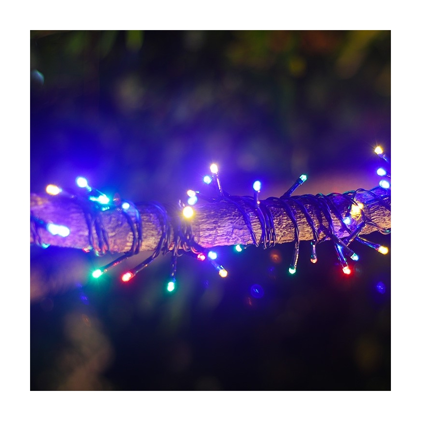 Aigostar - Catena solare a LED 100xLED/8 funzioni 12m IP65 multicolore