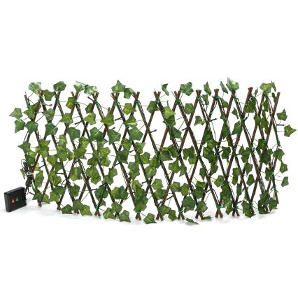 Aigostar - Catena solare LED 56xLED/2x0,4m IP65 300 mAh bianco caldo edera
