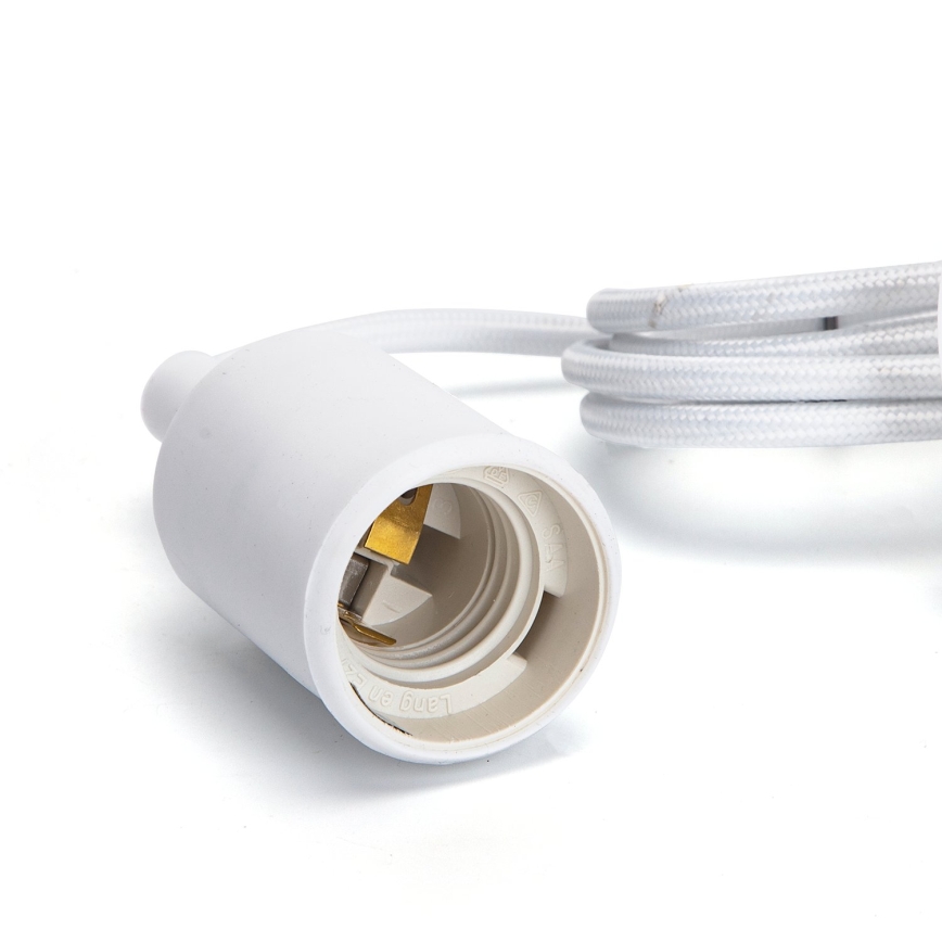Aigostar - Cavo di alimentazione 1xE27/60W/250V bianco