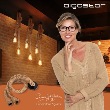 Aigostar - Cavo di alimentazione 2xE27/60W/230V