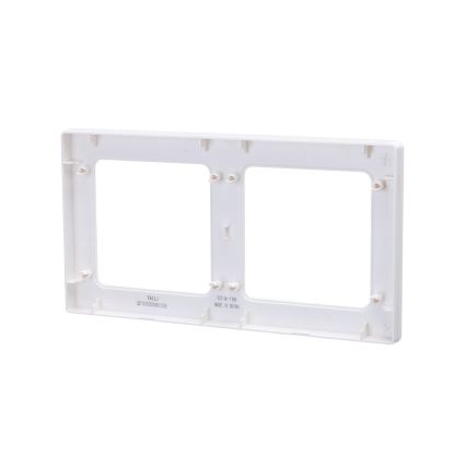 Aigostar - Cornice doppia in plastica bianca