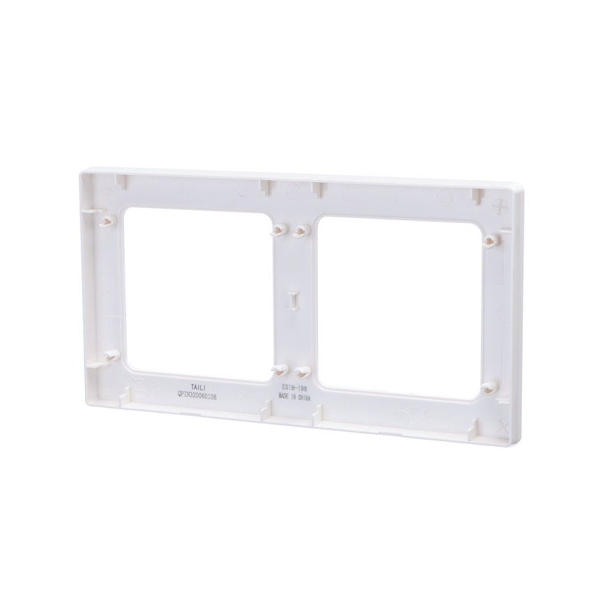 Aigostar - Cornice doppia in plastica bianca
