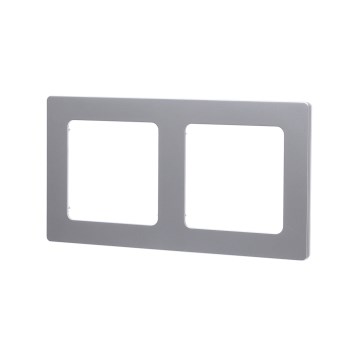 Aigostar - Cornice doppia in plastica, argento