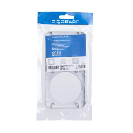 Aigostar - Cornice doppia in plastica, finitura argento
