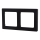 Aigostar - Cornice doppia in plastica nera