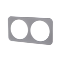 Aigostar - Cornice doppia in vetro, argento