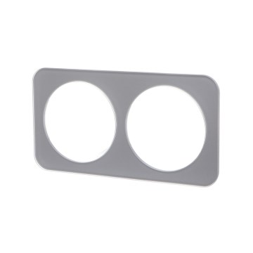 Aigostar - Cornice doppia in vetro, argento