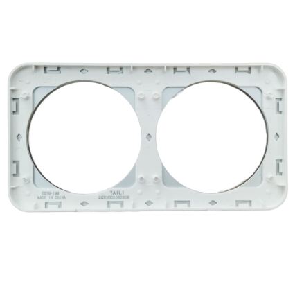 Aigostar - Cornice doppia in vetro, argento