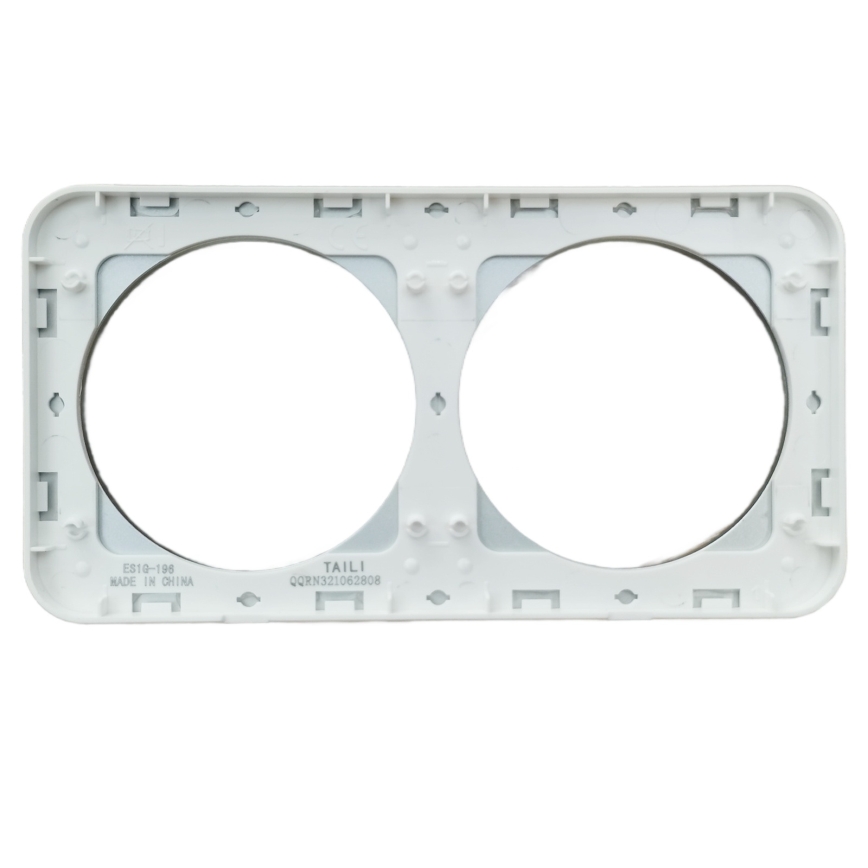 Aigostar - Cornice doppia in vetro, argento