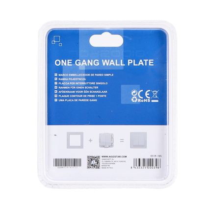 Aigostar - Cornice semplice in alluminio, colore argento