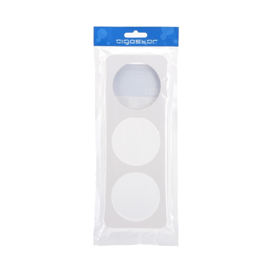Aigostar - Cornice tripla in plastica bianca
