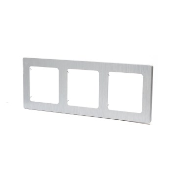 Aigostar - Cornice tripla in alluminio argento