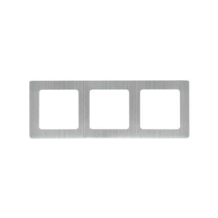 Aigostar - Cornice tripla in alluminio argento