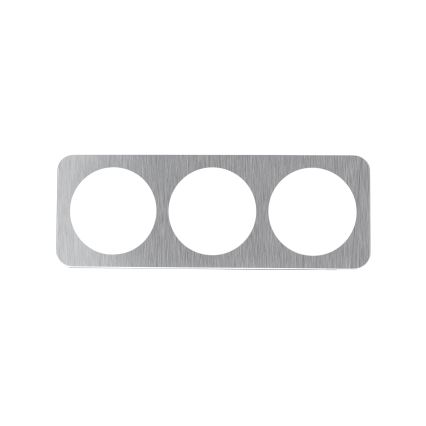 Aigostar - Cornice tripla in alluminio, argento
