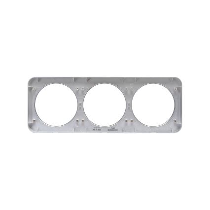 Aigostar - Cornice tripla in alluminio, argento