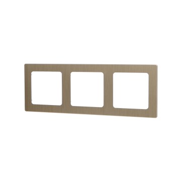 Aigostar - Cornice tripla in alluminio, finitura oro