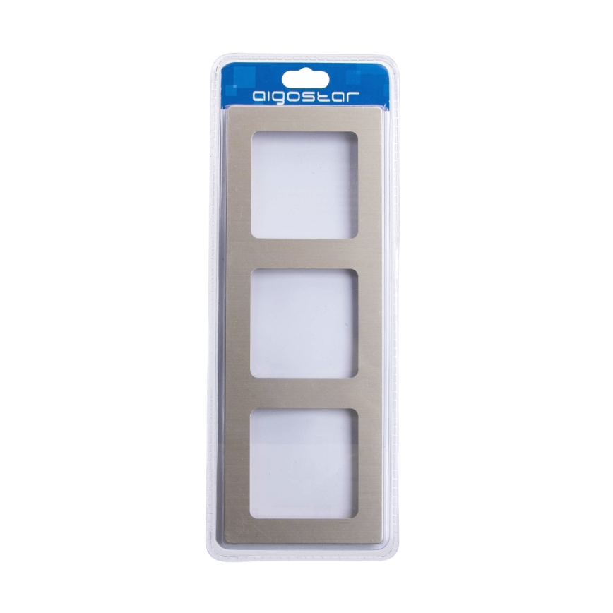Aigostar - Cornice tripla in alluminio, finitura oro