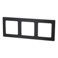 Aigostar - Cornice tripla in alluminio, nera