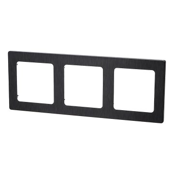 Aigostar - Cornice tripla in alluminio, nera