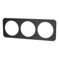 Aigostar - Cornice tripla in alluminio nera