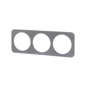 Aigostar - Cornice tripla in plastica argento