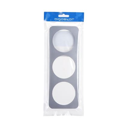 Aigostar - Cornice tripla in plastica argento