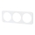 Aigostar - Cornice tripla in plastica bianca