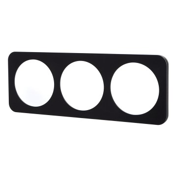 Aigostar - Cornice tripla in plastica nera
