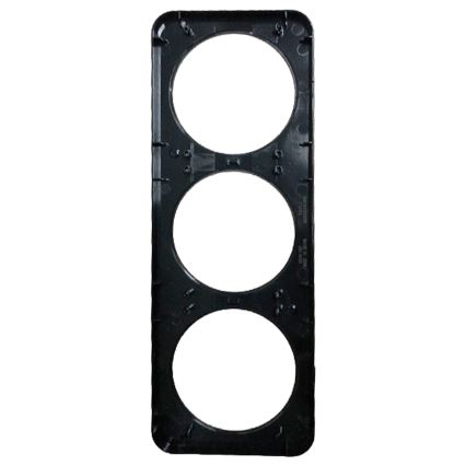 Aigostar - Cornice tripla in plastica nera