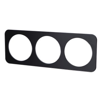 Aigostar - Cornice tripla nera