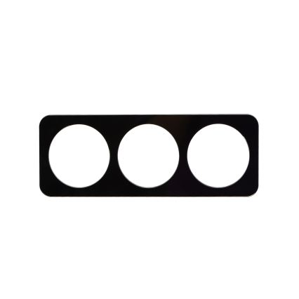 Aigostar - Cornice tripla in vetro nero