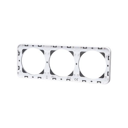 Aigostar - Cornice tripla in vetro nero