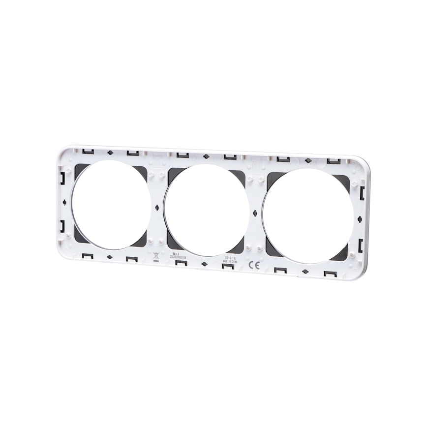 Aigostar - Cornice tripla in vetro nero