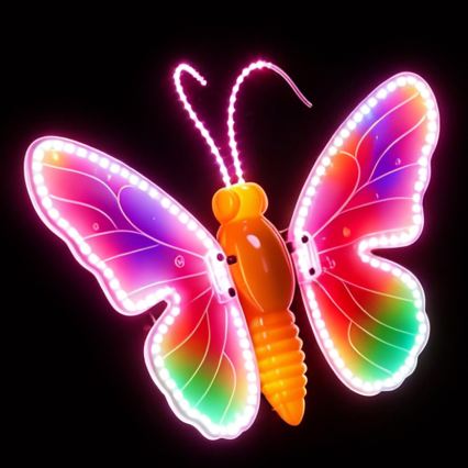Aigostar - Decorazione LED da esterno 162xLED 42 cm IP44 farfalla/multicolore