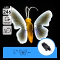 Aigostar - Decorazione LED da esterno 246xLED/9W/230V 42 cm IP44 farfalla/bianco freddo