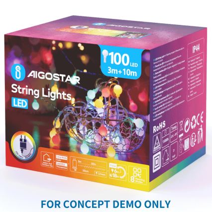 Aigostar - Decorazione LED per esterni 504xLED IP44 bianco caldo farfalla