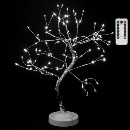 Aigostar - Decorazione natalizia a LED 108xLED/3xAA/8 funzioni 45 cm bianco freddo