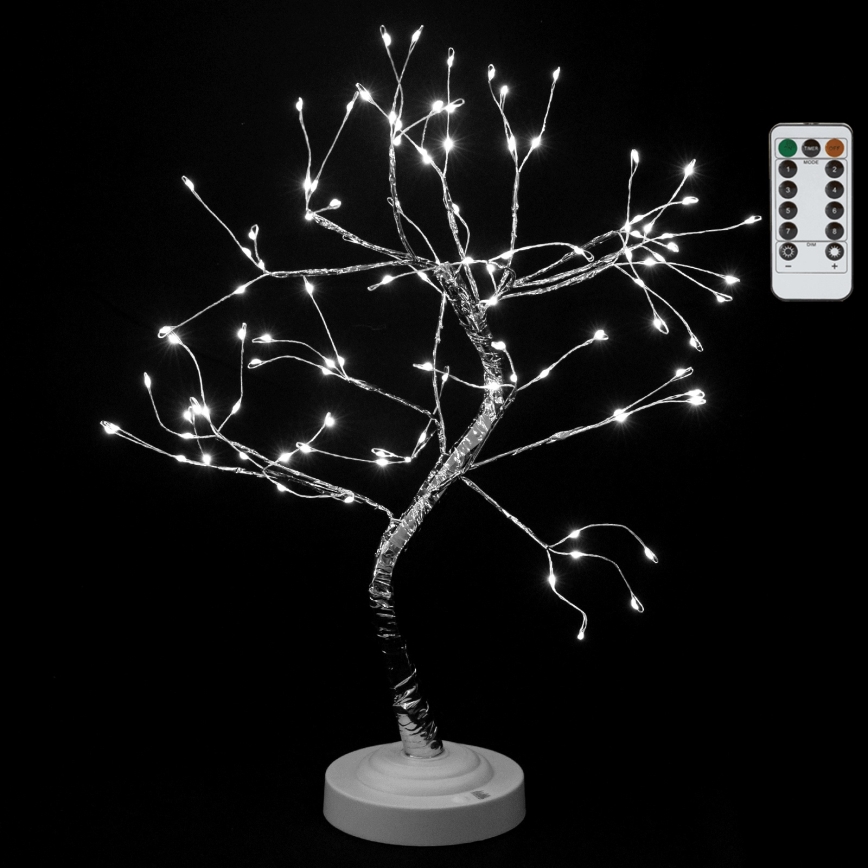 Aigostar - Decorazione natalizia a LED 108xLED/3xAA/8 funzioni 45 cm bianco freddo