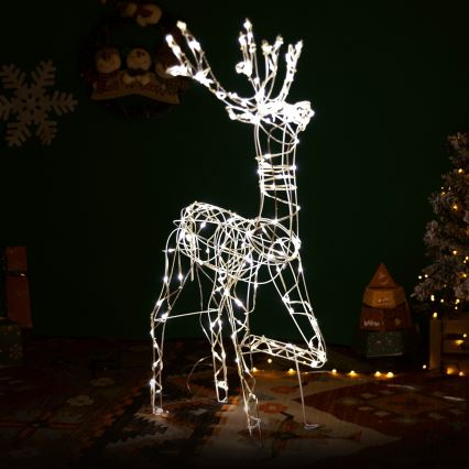 Aigostar - Decorazione natalizia a LED per esterno LED/3,6W/31/230V 2700K 75 cm IP44 renna